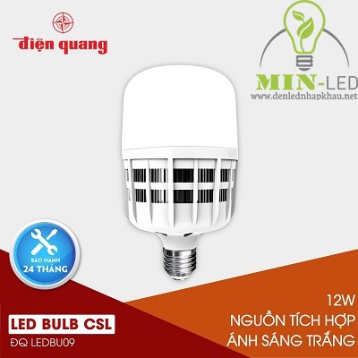 Đèn led Bulb Điện Quang 12W LEDBU09 12727 warmwhite
