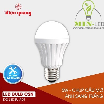 Đèn led Bulb Điện Quang 5W LEDBU A55 05765 daylight