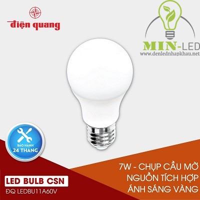 Đèn led Bulb Điện Quang 7W LEDBU11A60V 07727 warmwhite