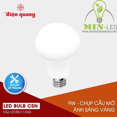 Đèn led Bulb Điện Quang 9W LEDBU11A60 09727 V02 warmwhite