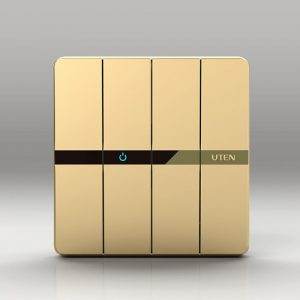 Bộ công tắc bốn Uten Series Q7 2 chiều có LED