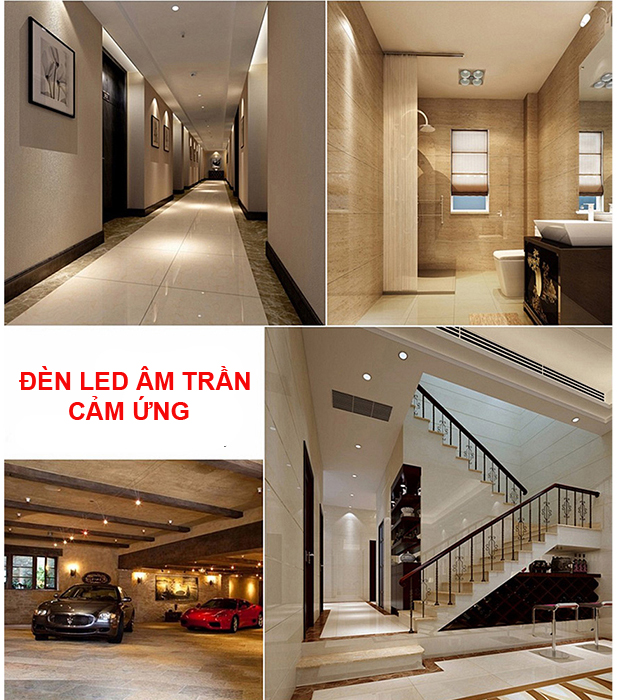 Đèn LED âm trần cảm biến