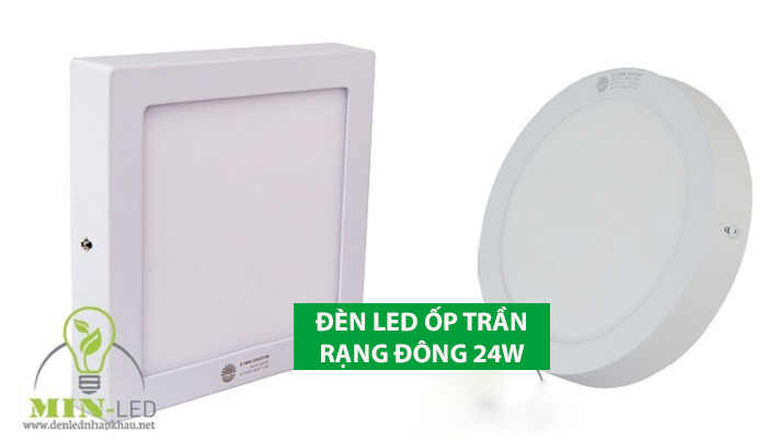 Tổng hợp các mẫu đèn LED ốp trần Rạng Đông 24W MỚI nhất