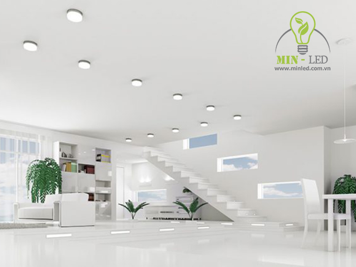 Đèn LED ốp trần tròn mang đến nguồn sáng chân thực rõ nét -1