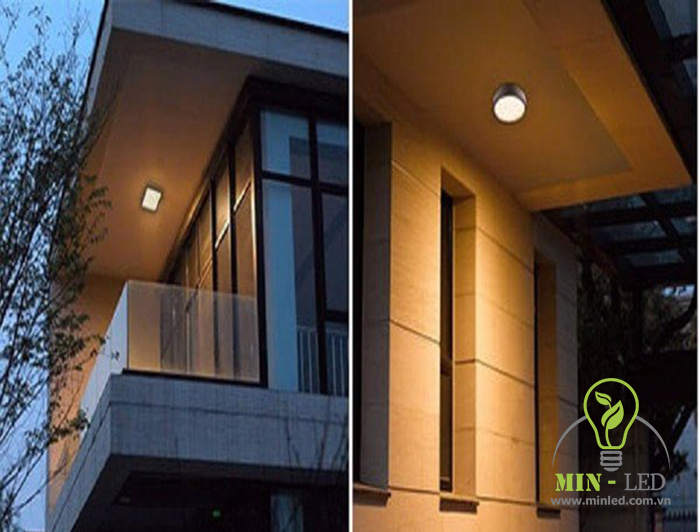 Ứng dụng đèn LED ốp trần Rạng Đông trang trí ban công